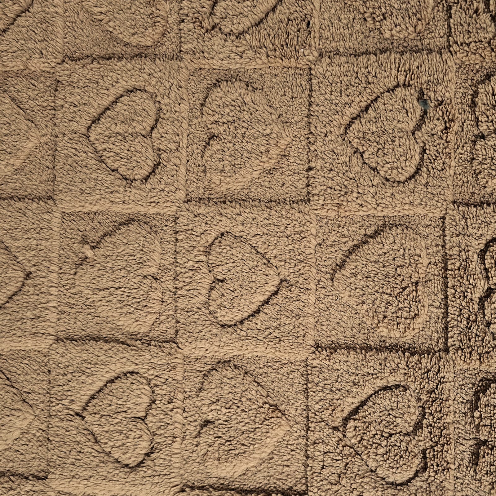 Sherpa Coração 3D Caramelo