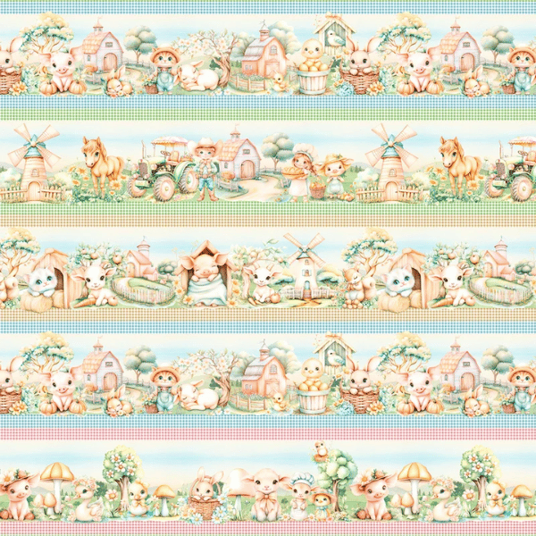 Tricoline Barrado Fazendinha