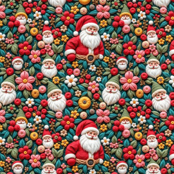 Tricoline Digital Noel Florido