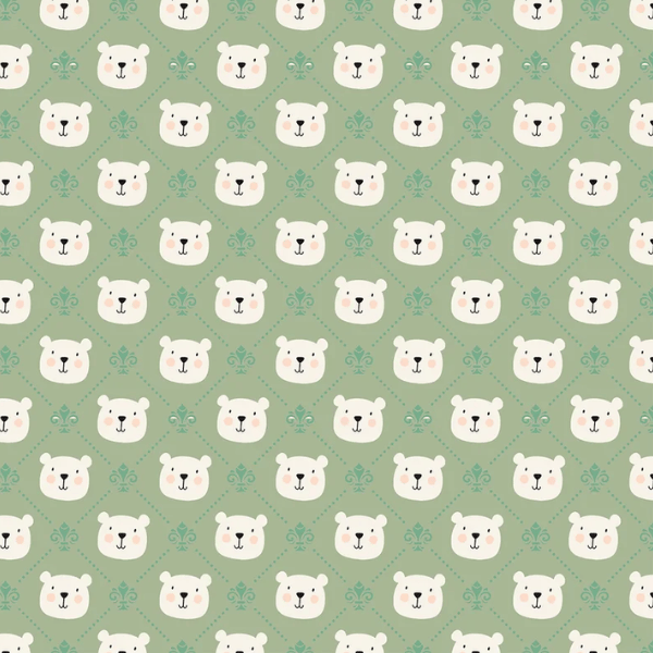 Tricoline Ursinho Verde Luxo