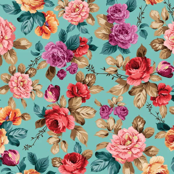 Tricoline Floral Jardim das Rosas