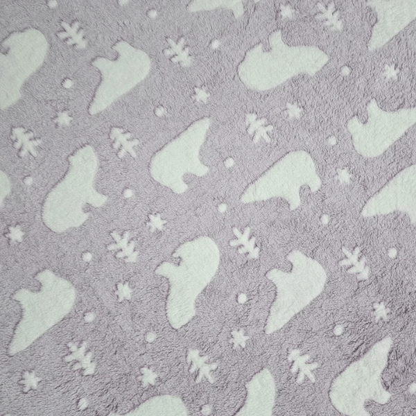 Fleece Mágico Brilha no Escuro Urso Polar