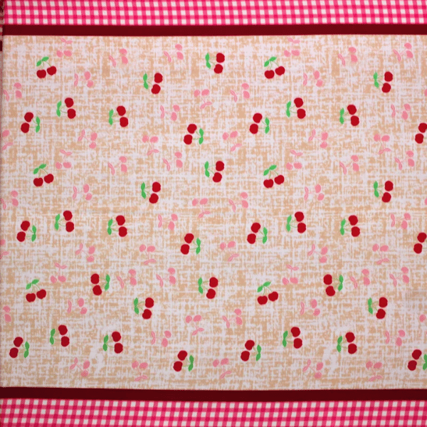 Oxford Estampado Cereja