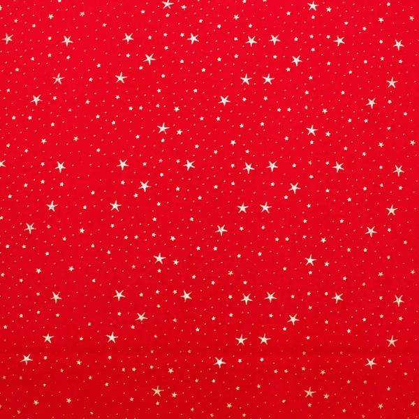 Oxford Natal Estrelas Douradas Vermelho