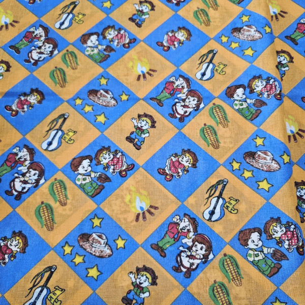 Tecido Chita Casal Junino 100% Algodão