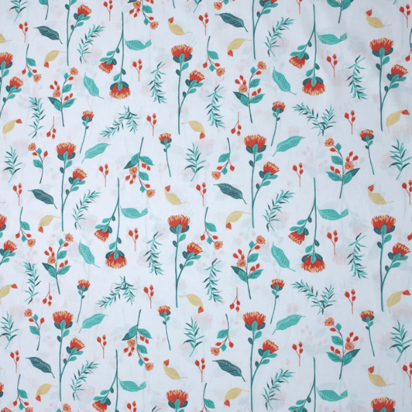 Percal Jardim Colorido 100% Algodão 150 Fios - 2,48 de Largura