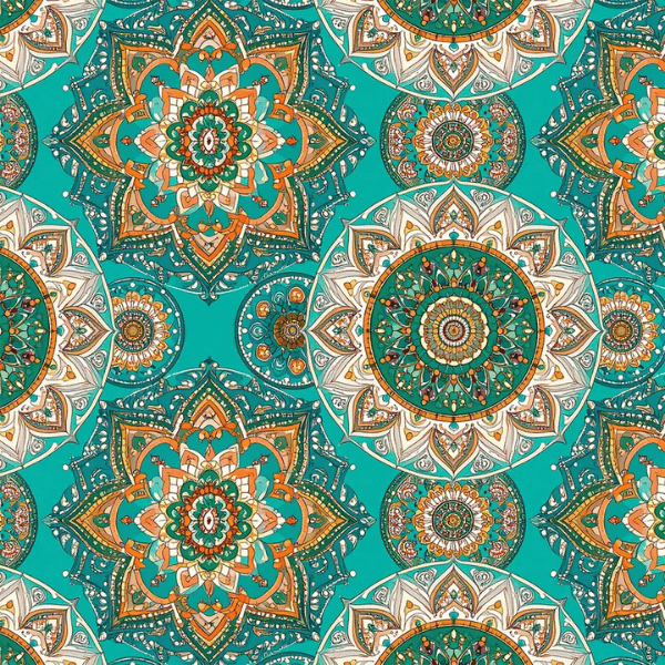 Tricoline Digital Mandala Ornamental Boho - Meio Metro ( 50cm x 150cm)