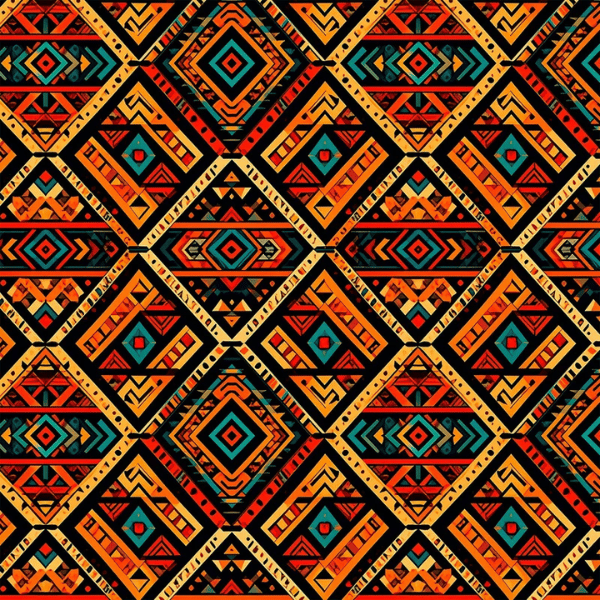 Tricoline Digital Geométrica Étnica Tribal - Meio Metro ( 50cm x 150cm)